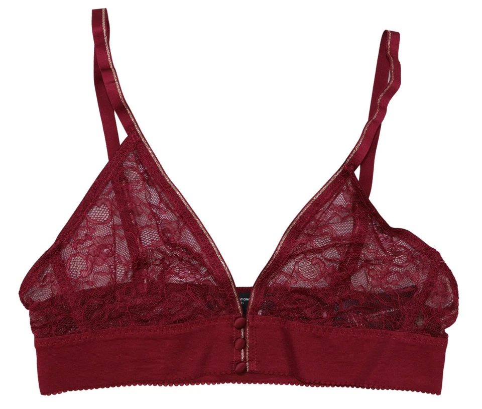 Inc Intimates Pink Floral Lace Romantic Bra Bralette L