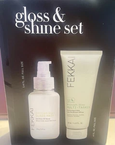FEKKAI: Gloss & Shine Set w/3.4 fl. oz. Glass Hair & 4 fl oz Multi-Tasker - New - Picture 1 of 5