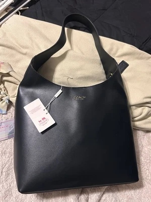 Coach Brooklyn Shoulder Bag No.39 Black Leather CU044 Outlet New - Image 1 of 4