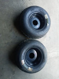 Pair of DWT Doonz 25.5×11-12 front Sand tires and 4-136 wheels cam-am New - Picture 1 of 8
