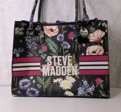 Bolso de Mano Steve Madden Floral Negro Foto 1 de 4