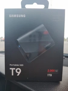 SAMSUNG T9 Portable SSD 1TB, USB 3.2 Gen 2x2 External Solid State Drive, Seq. - Afbeelding 1 van 2