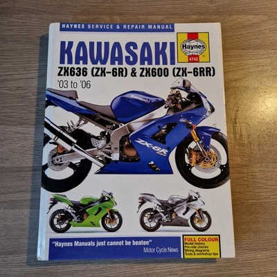 KAWASAKI ZX636 (ZX-6R) & ZX600 (ZX-6RR) 03 to 06 SERVICE REPAIR MANUAL BY HAYNES - Image 1 of 3