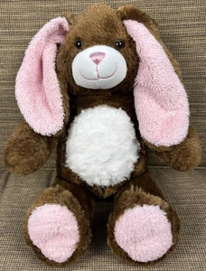Costruisci un orso officina coniglietto coniglio peluche 16 pollici marrone rosa bianco - Foto 1 di 11