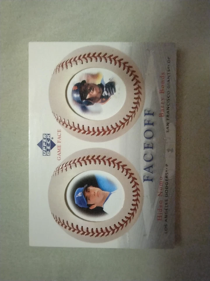 2003 Upper Deck Game Face Card #183 Hideo Nomo & Barry Bonds  - Image 1 of 2