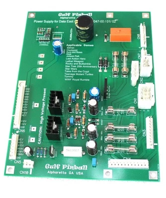 NEW Data East Power Supply Replaces Original Parts 520-5047-00, -01,  and -02 - Image 1 of 4
