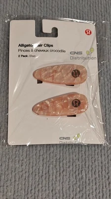 Nuevo paquete de 2 pinzas para el cabello de cocodrilo Lululemon IBNB rosa en EE. UU. STOCK Y ENVÍO Foto 1 de 3