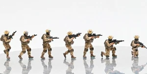 Sanrong 1/72 US 7 Soldaten Desert Color Coating Modell - Bild 1 von 4