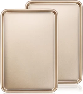 Backblechform 2er Set, handelsübliche Plätzchenbleche zum Backen, Antihaft Carbon - Bild 1 von 8