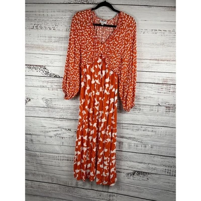 Vestido Diane Von Furstenberg Para Mujer XXS Maxi Floral Boho Bolsillos Rayón Fluido Foto 1 de 4