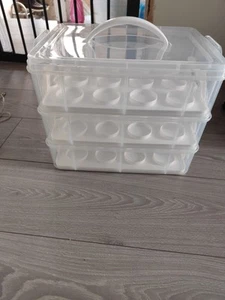 Brand new 3 tier cup cake holder transport carrier box holds 36 - Picture 1 of 5