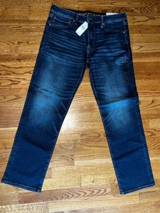 Pantalones de mezclilla para mujer American Eagle originales rectos 34/32 con etiquetas - Imagen 1 de 8