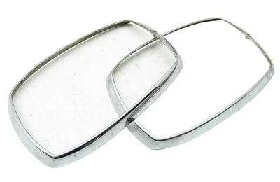 Par 1974 Mercedes Benz 240D Diesel Farol Moldura Acabamento Surround Guarnição - Imagem 1 de 4