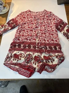 Long Sleeve V-Neck Blouse size L / ( 1 ) - Picture 1 of 10