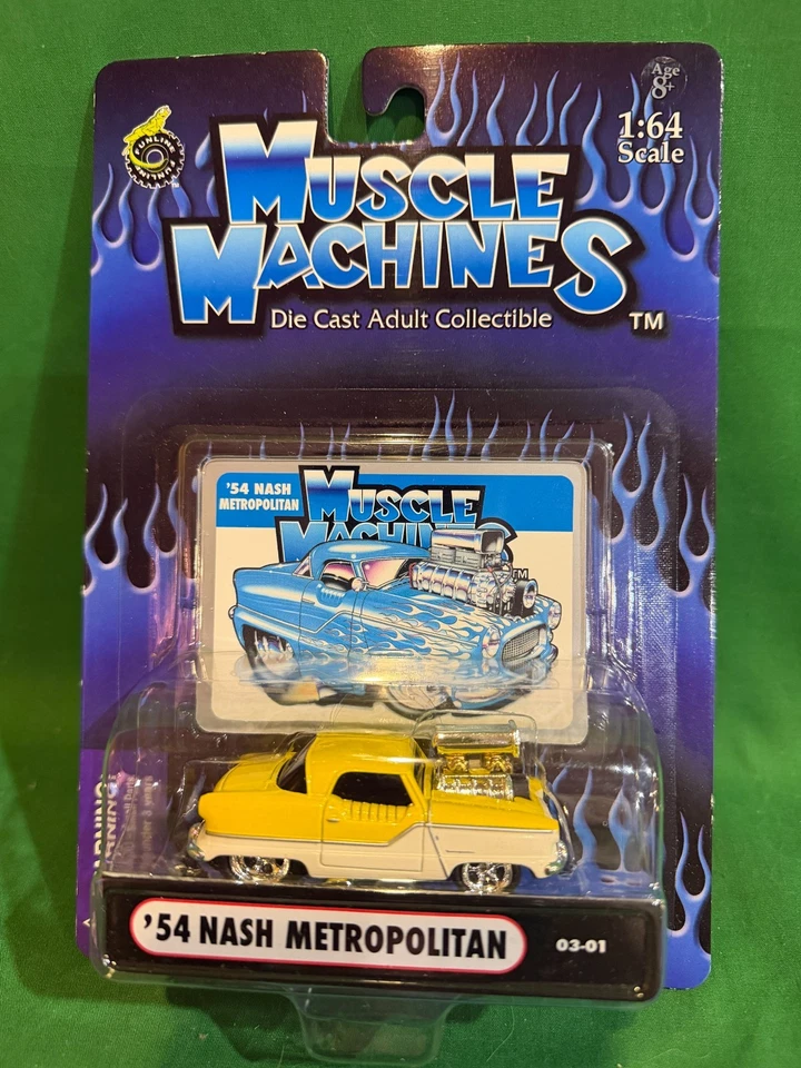 Funline Muscle Machines 1954 Nash Metropolitan 1/64 fundido MOC BX39 - Imagem 1 de 1