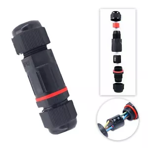 3-Polig Kabelverbinder IP68 Garten Muffe wasserdicht Erdkabel Erdverbinder Strom - Bild 1 von 12