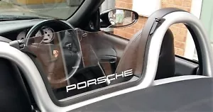 Wind Deflector Upgrade to fit Porsche 986 (Engraved "PORSCHE") - Picture 1 of 5
