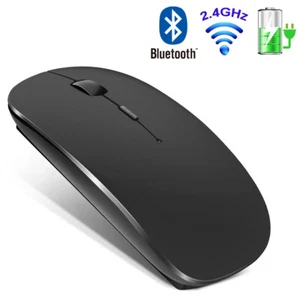 Universal Wireless Mice Mouse For iPad Tablet Macbook Pro iMac PC Rechargeable - Picture 1 of 12