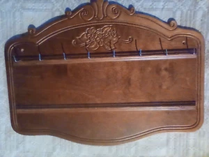 8 Haken Holz Schlüssel Aufhänger 15 3/4" x 12" - Bild 1 von 4