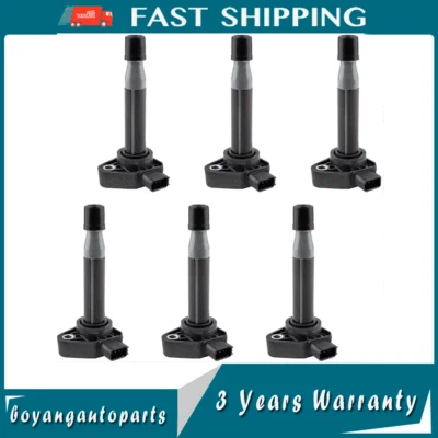 UF242 6 件装点火线圈适用于 1999 - 2010 年本田 Pilot Accord Odyssey Acura TL MDX — 第 1/4 张图片