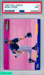1995 COLLECTORS CHOICE DEREK JETER #15 HOF NEW YORK YANKEES PSA 9 MINT - Imagen 1 de 3