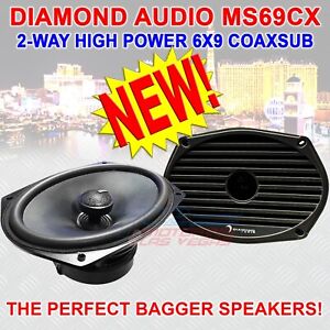 Diamond Audio MS69CX 500W 6x9" 2-Way Car Audio Coaxial Motorsports Speakers NEW!