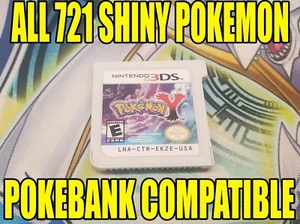 Pokemon Y Desbloqueado Todos 721 Pokémon Brillantes - ¡Compatible con Banco Pokemon! - Imagen 1 de 8