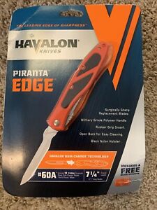 Havalon Piranta Edge Folding Knife 2.75" Blade w/ Holster & Blade Remover