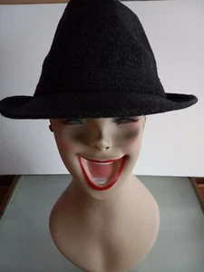 Herren schwarz Herringbone Tuch Mütze Gr. Large - Bild 1 von 6