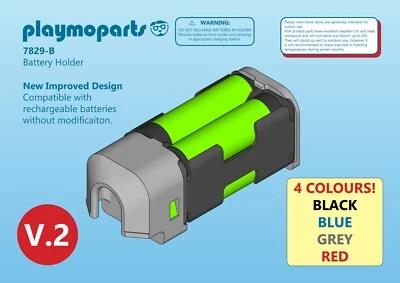 Playmobil 7829-B Battery Holder for RC Trains 4010 4011 4016 4017 4018 4019 4020 - Image 1 of 4
