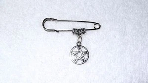 Abrigo Chaqueta Abrigo Broche Pin Joyería Diseño Dije Pentagrama Satánico Dije Regalo - Imagen 1 de 2
