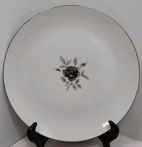 3 Vintage Celebrity Fine China Nocturne Dinner Plates 10 1/4" Rose - Picture 1 of 13
