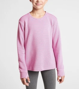 ATHLETA GIRL CRUNCH TIME FREESIA PURPLE CREWNECK LONG SLEEVE SWEATSHIRT SzXXL-16 - Picture 1 of 5