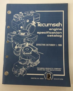 1985 Tecumseh Engine Specification Catalog - Picture 1 of 2