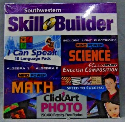 Southwestern Skill Builder - Algebra 1/2, Comp, 10 Languages, Bio + ClickArt J4 - Image 1 of 4