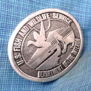 US Fish & Wildlife Belt Buckle Dept Of The Interior Serial # Vtg 70s WHC .GMP204 - Picture 1 of 15
