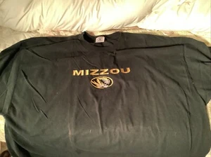 [RARE] VTG MISSOURI MIZZOU TIGERS FOOTBALL SHIRT BLACK 3XL SCARCE - Picture 1 of 7