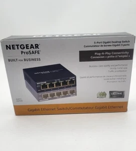 NUOVO - SCATOLA APERTA - NETGEAR 5 porte Gigabit Smart Switch, Business GS105E - Foto 1 di 3