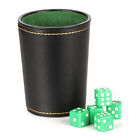 Professional Dice Cup Set, W/ 5 Dices Dice Stacking Set With Cup Bar Dice Pu