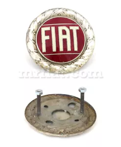 Fiat Hood Emblem Red New - Foto 1 di 1