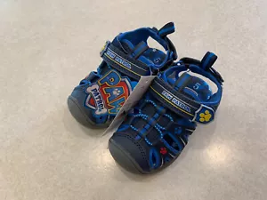 Paw Patrol Boys' Blue Toddler Sandal Light Up Chase Marshall Dogs Summer Size 5 - Picture 1 of 6