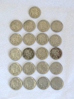 (21) Buffalo/Indian Head Nickels 1937 P/Envío Gratis/DS fn1 Foto 1 de 4