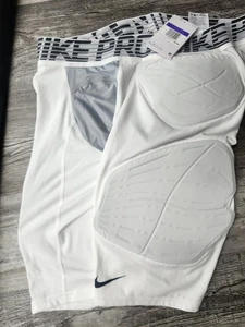 Men's Nike Pro Hyperstrong Basketball Compression Padded Shorts White Size 3XL - Picture 1 of 6