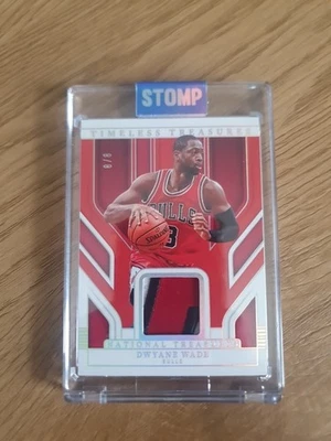 Dwayne Wade National Treasures Bulls Patch /8 - image 1 of 3