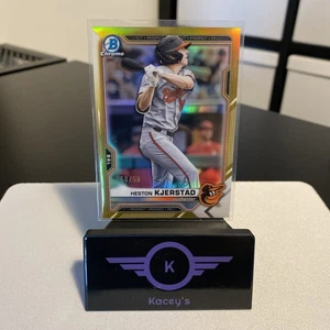 Heston Kjerstad 2021 Bowman Chrome GOLD 50/50 Baltimore Orioles #BDC-40 - Bild 1 von 2