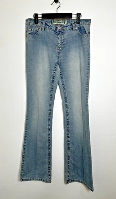 Miss Selfridge Women’s Bootcut Jeans UK 12 XL Blue Denim Stretch Mid Rise - Image 1 of 4