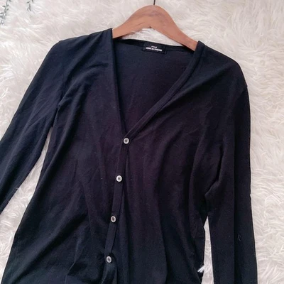 Cárdigan para mujer COMME des Garçons tricot negro algodón manga larga F Foto 1 de 4