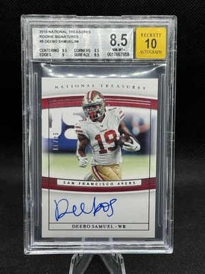 🔥ON-CARD ROOKIE AUTO /99!🔥 2019 National Treasures Deebo Samuel Numbered 94/99 - Image 1 of 2