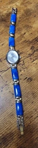 Ladies Aria Lapis Lazuli Sterling Swiss Made Watch Quartz MVMT New Battery - Picture 1 of 17