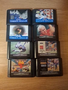 SEGA MEGA DRIVE LOSE KARTON x 8 SPIELE KONVOLUT LOT - Bild 1 von 24